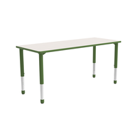 Meubles de classe, table rectangulaire réglable en hauteur, table d'activités en bois