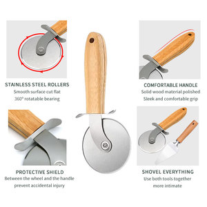 Juego de piedra para <span class=keywords><strong>Pizza</strong></span>, 6 unidades, 12 ", para parrilla y horno, pelar <span class=keywords><strong>Pizza</strong></span> de 12 pulgadas, estante de servicio y cortador de <span class=keywords><strong>Pizza</strong></span> y servidor de <span class=keywords><strong>Pizza</strong></span> - Product Image 3