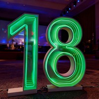 Lettres Néon Personnalisées RGB LED Effet Abysse, Enseignes Lumineuses Néon pour Mariages et Événements