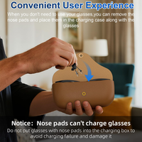 Coussinets de nez en silicone souple de qualité supérieure pour lunettes intelligentes Meta Ray-Ban AI – Support confortable et antidérapant pour le nez