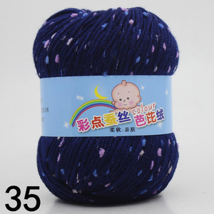 Qipaomuu — fil en acrylique doux mélangé, 50g/pièces, fil épais <span class=keywords><strong>fantaisie</strong></span> pour tricot à la main, pour pull - Product Image 5