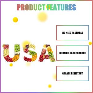 กล่องกระดาษแข็งรูปทรงตัวอักษรขนาด 12 นิ้ว สำหรับตกแต่งบ้านในสหรัฐอเมริกา (USA) - Product Image 4