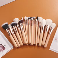 Ensemble de 28 pinceaux de maquillage multifonctionnels pour le visage, pinceau correcteur, pinceau à raser, poils synthétiques, rose nude, or rose, outils cosmétiques pour