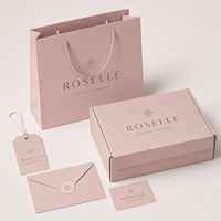 Coffret Cadeau Vêtements Personnalisé avec Laminage Mat de Luxe, Boîte Magnétique à Rabat pour Avion, Sac de Courses en Papier avec Poignée, Logo Estampé à Chaud