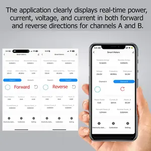 Medidor de Energía Inteligente Tuya, Medición Bidireccional, Transformador de Corriente de 1 o 2 Canales, Monitor de Energía por Aplicación, 80A 120A EASEM-F - Product Image 5