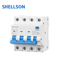 Interruptor Diferencial de Protección Contra Fugas de Corriente 3P+N 32A 40A 50A 63A OEM, Interruptor de Circuito RCCB, RCBO