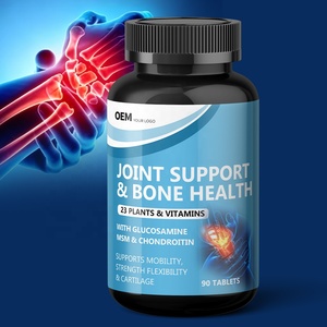 Complément alimentaire pour le soutien des articulations à base de glucosamine, chondroïtine et MSM, pour la santé des os, le soulagement des douleurs articulaires et la force osseuse - Product Image 1