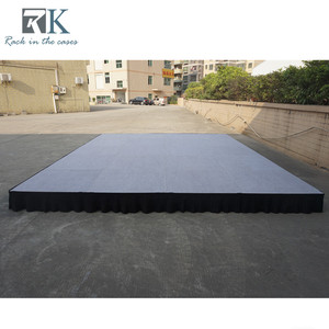 Carpeted Finish Stage Platform Floor Mounting Drum Riser Square Design - Product Image 2