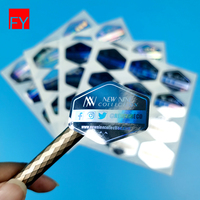 Étiquette holographique papier de sécurité personnalisé feuille transparente impression 3D vinyle authenticité Qr Code feuille Logo hologramme autocollant