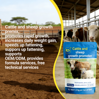Prémélange Alimentaire Stimulant la Croissance pour Bovins, Ovins et Équins – Riche en Vitamines, Acides Aminés et Probiotiques – Engraissement Rapide – Haute Qualité – Sac de 1000g