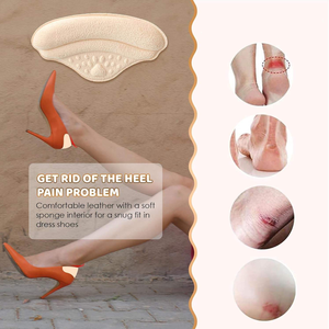 Almohadillas de Espuma 4D para el Talón, Plantillas para Zapatos Holgados, Cojines Antideslizantes para el Talón para Prevenir Bolitas y <span class=keywords><strong>Dolor</strong></span> de Pies para Hombres y Mujeres, Negro+Beige - Product Image 3