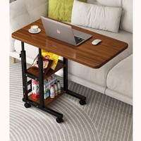 Table de chevet mobile réglable en hauteur, bureau d'étude/bureau pour étudiant, utilisation à domicile, panneau MDF