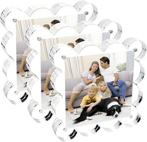 Cadre <span class=keywords><strong>photo</strong></span> magnétique <span class=keywords><strong>personnalisé</strong></span> en acrylique, affichage flottant, logo gravé au laser, cadeau promotionnel d'entreprise, vente en gros - Product Image 1