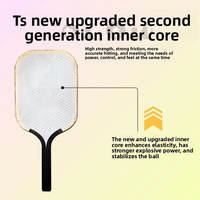 Professionelles 3. Generation Thruster Kevlar Honeycomb 16mm Pickleball-Schläger für Training, Hochwertig, Langlebig, Leichtgewichtig