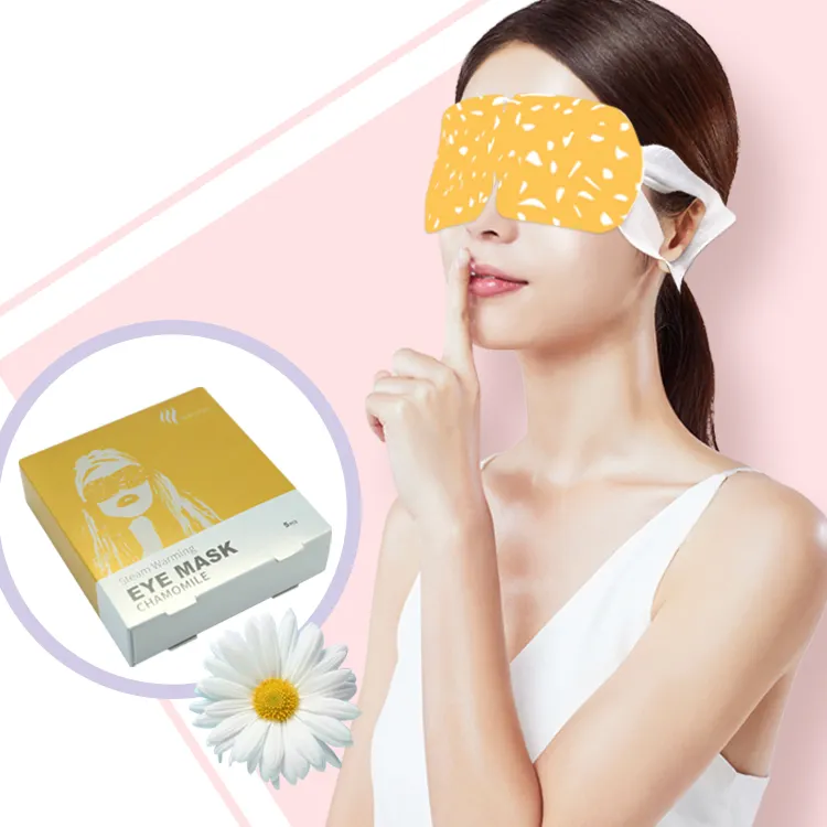 Частная этикетка нежный самостоятельное греющего пара Лидер продаж; Теплое ночное белье одноразовая маска на глаза для сна маска для ухода за кожей вокруг глаз патч грелку Паровая маска для глаз