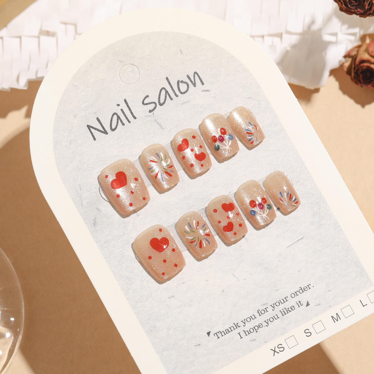 T522-T551 Custom Luxury Press on Nails Wholesale Artificial False Fake Nails High Quality French Tip Soft Gels Press on Nails