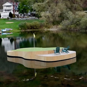 Nouveau design, mini-golf portable, tapis de putting aquatique flottant pour l'entraînement en extérieur, tapis de golf flottant sur mesure - Product Image 6
