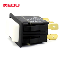 KEDU DESSUS SUR L'INVERSEUR DPDT Momentané Blanc Couleur 3 Voies Interrupteur À Bascule Avec UL TUV Approbation CE HY60D
