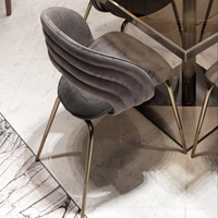 Modernes Design Luxus 8-Sitzer Tischset mit runden Marmor Esszimmers tühlen für Hotels-Holz Klapptische