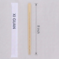 Baguettes jetables en bambou naturel biodégradables et écologiques de qualité alimentaire personnalisées pour hôtels et camping