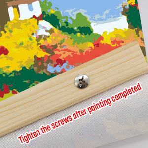 Kit de peinture par numéros pour enfants, nouveau kit d'activités créatives, peinture sur toile OEM, peinture acrylique, ensemble de peinture par numéros, jouet de <span class=keywords><strong>dessin</strong></span> - Product Image 4