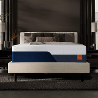 Matelas en Mousse à Mémoire de Forme Gel Réfrigérant Design Classique Grand Lit Double Simple pour Chambre, Hôpital, Utilisation en Extérieur Pratique