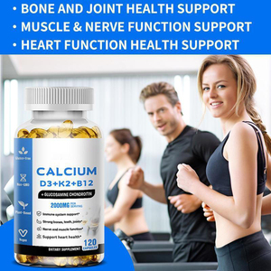 Cápsulas de Glucosamina Condroitina AURA con Calcio D3+K2+B12 Multivitamínicas para Adolescentes y Adultos que Apoyan los Huesos, Músculos y Nervios - Product Image 5