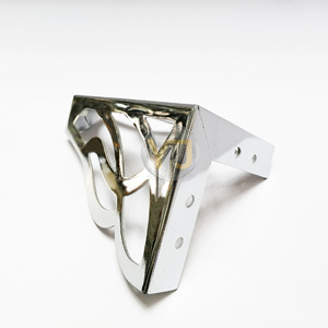 YIJUN Iron Cabinet Leg 2339 <b>Silver</b> <b>Spray</b> Paint Heavy Duty Modern Minimalist Furniture Support - Product Image 4