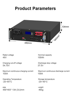 แผงโซล่าเซลล์ LiFePO4วางซ้อนได้แบบ all-in-one <span class=keywords><strong>ESS</strong></span> 51.2V 100AH แบตเตอรี่เก็บพลังงานในบ้าน150AH 300AH 200AH - Product Image 2