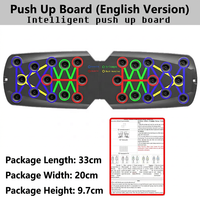 Planche d'entraînement push-up portable intelligente multifonctionnelle en ABS avec affichage numérique, réglable, pour usage domestique transfrontalier, unisexe
