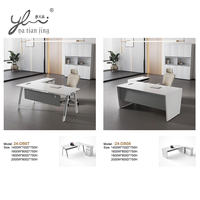 Ensemble table et chaise de bureau moderne, bureau de direction pour PDG, table d'ordinateur, mobilier de bureau en gros, bureau pour employés