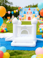 Château gonflable commercial certifié EN14960 en PVC de 0,55 mm, pour mariage, garantie 3 ans, capacité 6 personnes, idéal pour les fêtes