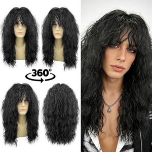 Peluca <span class=keywords><strong>de</strong></span> Pelo Sintético Estilo Mullet para Cosplay <span class=keywords><strong>de</strong></span> Estrella <span class=keywords><strong>de</strong></span> Rock <span class=keywords><strong>de</strong></span> <span class=keywords><strong>los</strong></span> 70s y 80s, Peluca <span class=keywords><strong>de</strong></span> Fibra <span class=keywords><strong>de</strong></span> Alta Temperatura para Hombres, Moda para Fiestas Locas <span class=keywords><strong>de</strong></span> Rock - Product Image 4