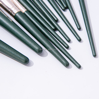 Juego de 14 Brochas de Maquillaje Premium de Pelo Sintético Suave para Rostro, Ojos, Base, Polvo, Rubor, Iluminador, Corrector, Cejas y Labios
