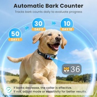 Elektrisches Smart-Hundetrainingshalsband mit Bellkontrolle, 5 Modi, Umweltfreundliches Anti-Bell-Gerät für Hunde, Wasserdichtes Haustier-Trainingszubehör