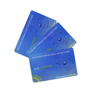 Customizable Logo Electric Fuel Saver Card NFC Communication Far Infrared Negative Ion Energy Powder Health Fuel Saving Benefits