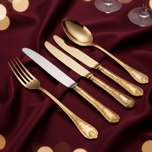 Ensemble de couverts de luxe réutilisables en acier inoxydable 18/10 <span class=keywords><strong>pour</strong></span> hôtels, mariages et réceptions, de qualité supérieure, modernes et faciles à <span class=keywords><strong>nettoyer</strong></span> - Product Image 2