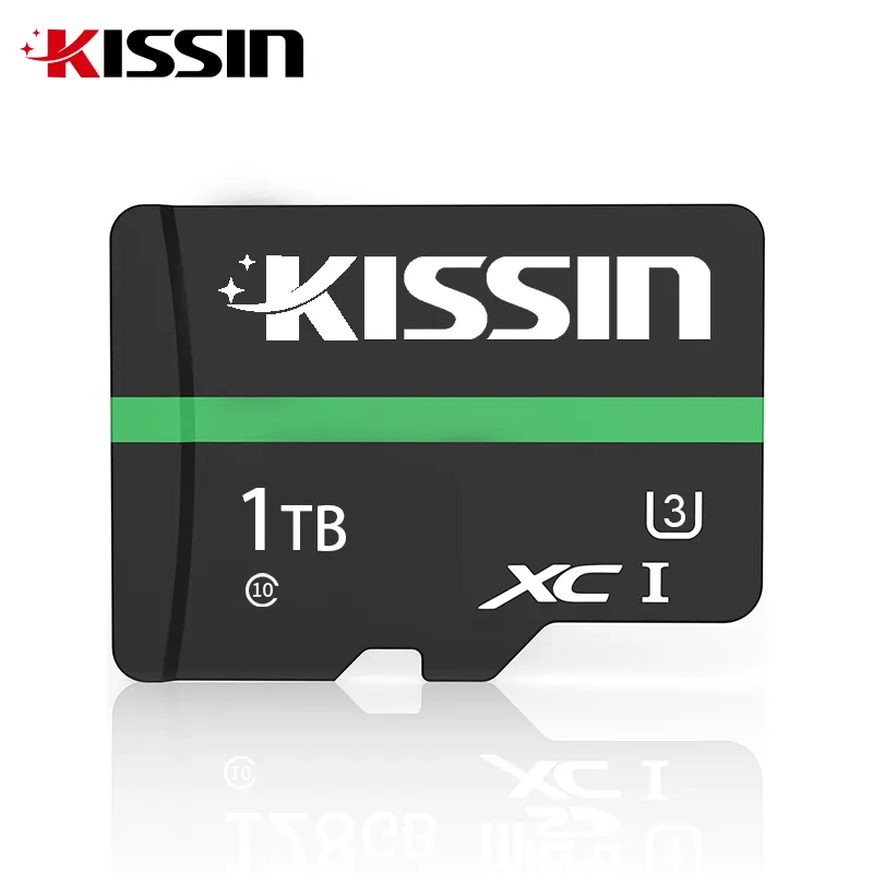 KISSIN 고속 휴대 전화 TF 카드 SD 카드 메모리 4GB 8GB 16GB 32GB 64GB 128GB 256GB 512GB 지원 OEM 메모리 카드