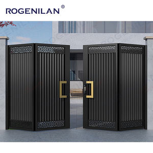 Puertas Plegables <span class=keywords><strong>de</strong></span> Aluminio Rogenilan, Puertas Metálicas Exteriores <span class=keywords><strong>de</strong></span> Estilo Cantilever, Puerta Plegable Doble para Jardín, Entrada <span class=keywords><strong>de</strong></span> Vehículos, Puertas <span class=keywords><strong>de</strong></span> Seguridad - Product Image 2