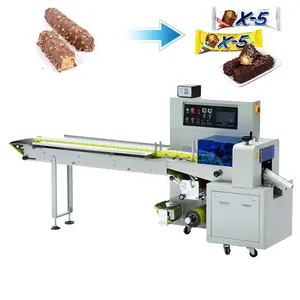 Multifunctioneel Pakket China Goedkope Automatische Sandwich Chocoladebal Bosbessengroenten Fruit Kussen Type Pack Machine