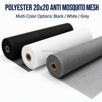 Fabricant chinois direct d'usine OEM ODM, matériau pour moustiquaire 20 mailles, revêtement imperméable, moustiquaire en polyester