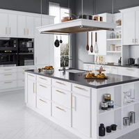 Armoire de cuisine style Shaker, design moderne, en bois massif, prête à assembler pour la maison