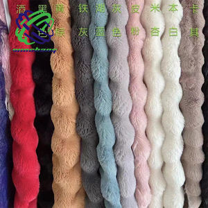 Новинка, роскошная пушистая плюшевая 3D ткань из искусственного меха кролика для одежды, одеяло - Product Image 4
