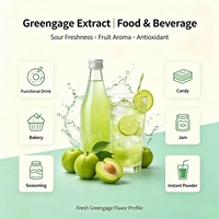 Natuurlijk groene pruimenconcentraat vloeibare smaakextract fabriekslevering Clean Label geen kunstmatige toevoegingen voor dranken en voedsel