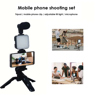 Led ánh sáng Tripod de vloging Pour vlogging làm Kit cho điện thoại thông minh Youtube điện thoại di động điện thoại di động Video nội dung sáng tạo iPhone - Product Image 2