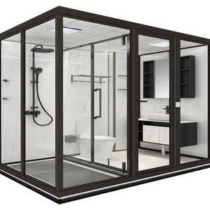 Low Price All in One Bathroom Shower Prefab Bathroom <strong>Pod</strong> with Toilet - Product Image 1
