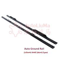 AutoLiuMa 2.47m Rail coulissant intérieur de voiture Glissières de siège pour camping-car Rail de siège de voiture Glissière de réglage Rails de sol pour sièges de camping-car