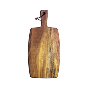 Bloc à découper carré en bois d'acacia naturel pur, écologique, de style moderne, l'un des plus beaux ustensiles de cuisine, compatible lave-vaisselle - Product Image 1