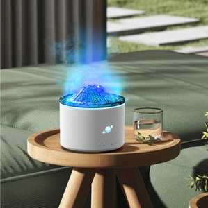 2025 Hot Sales Aroma therapie Luft verteiler 230ml Vulkan förmiger Luftbe feuchter 7 Farben Automatischer Timing Mini Luftbe feuchter - Product Image 1