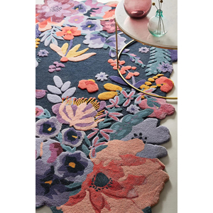 Luxury 3D Handmade Wool Rug Soft Modern Area Carpet for Home Use for Living Room <b>Bedroom</b> and Picnic Washable - Product Image 3